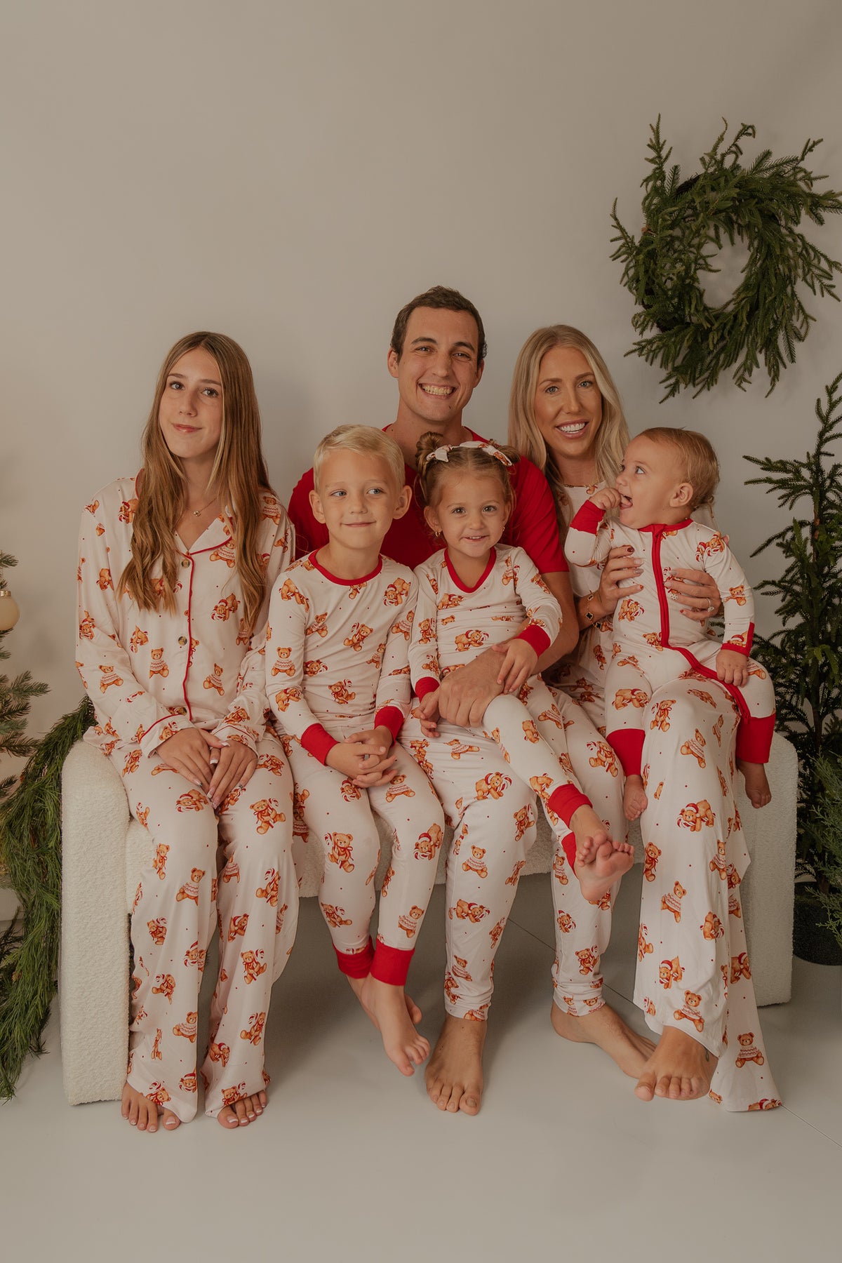 Christmas Teddy | Bamboo Zip Romper