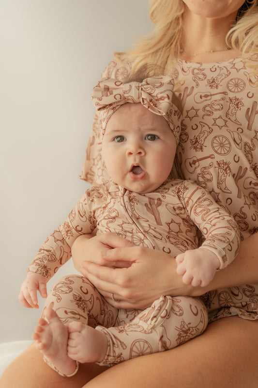 Little Wrangler | Bamboo Zip Romper