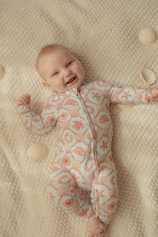 Coastal Cowgirl | Bamboo Zip Romper