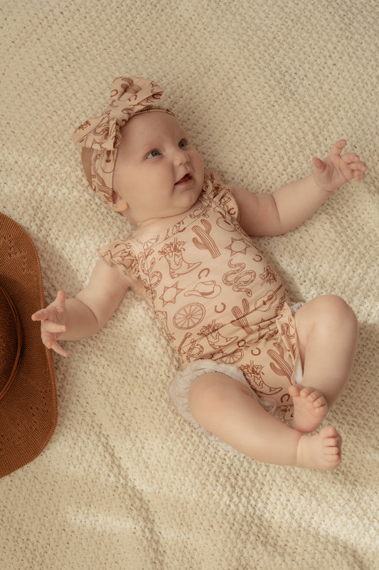 Little Wrangler | Ruffle Romper