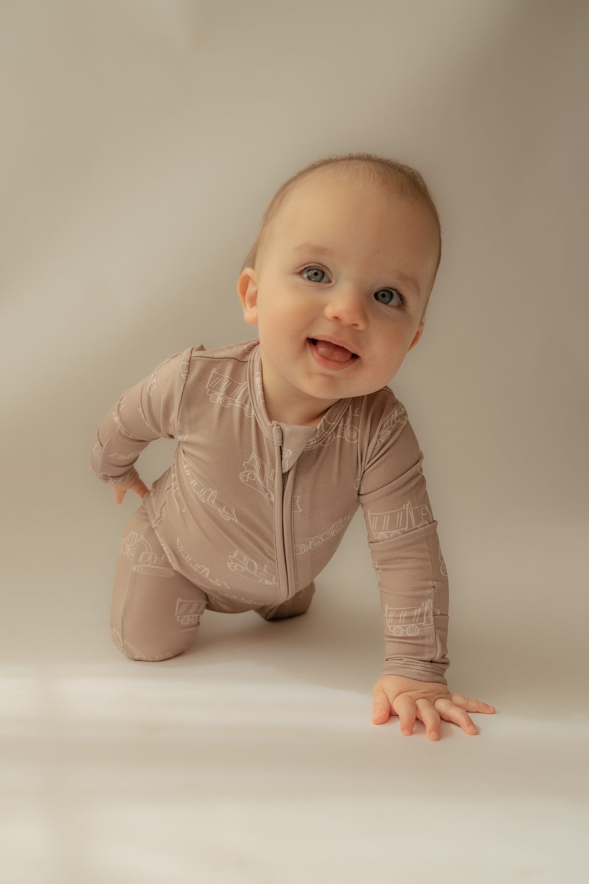 Construction | Bamboo Zip Romper