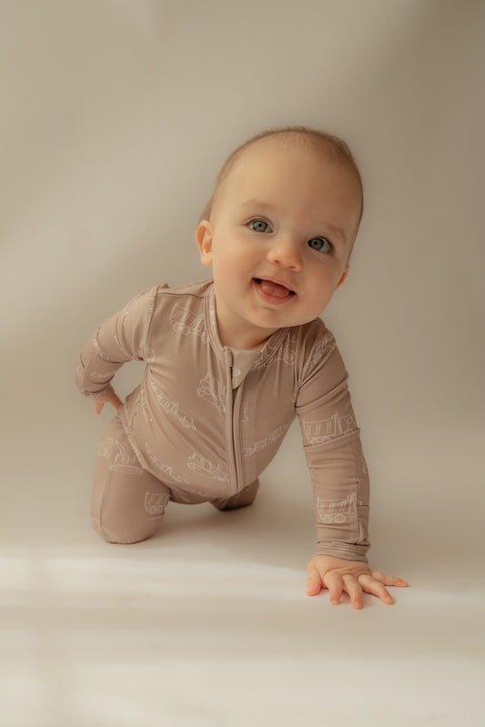 Construction | Bamboo Zip Romper