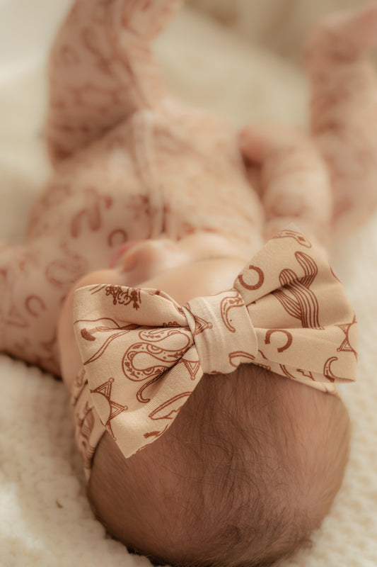 Little Wrangler | Bamboo Head Wrap Bow