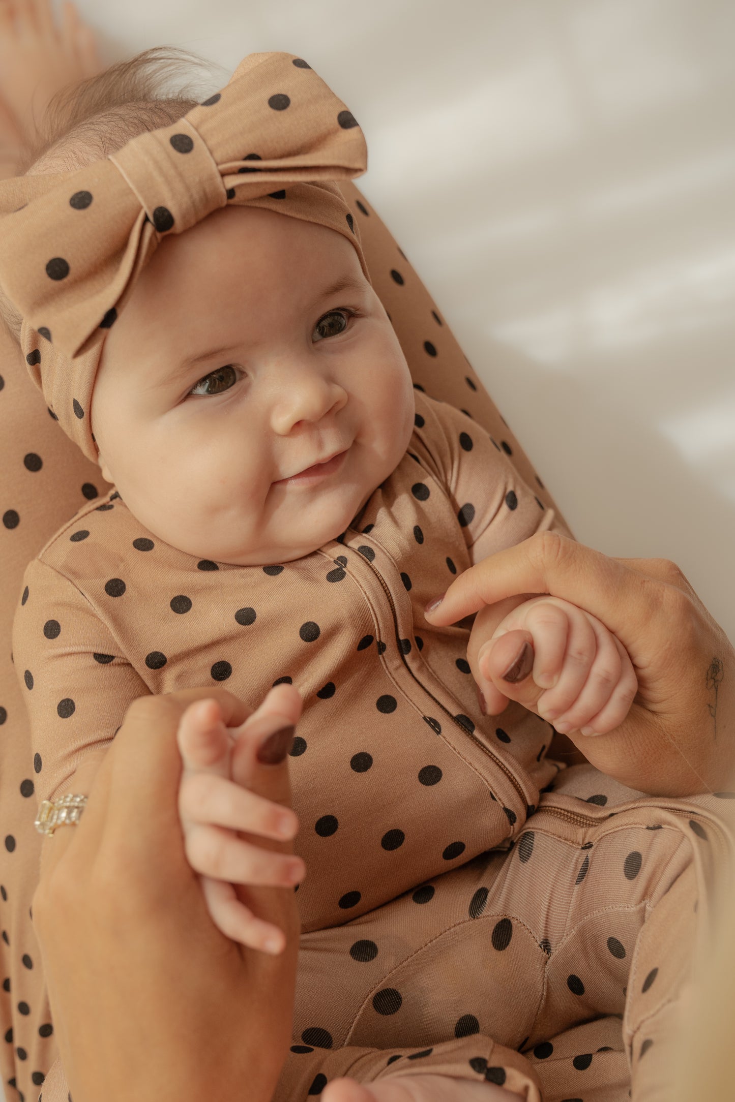 Polka Dot Sunshine | Bamboo Zip Romper