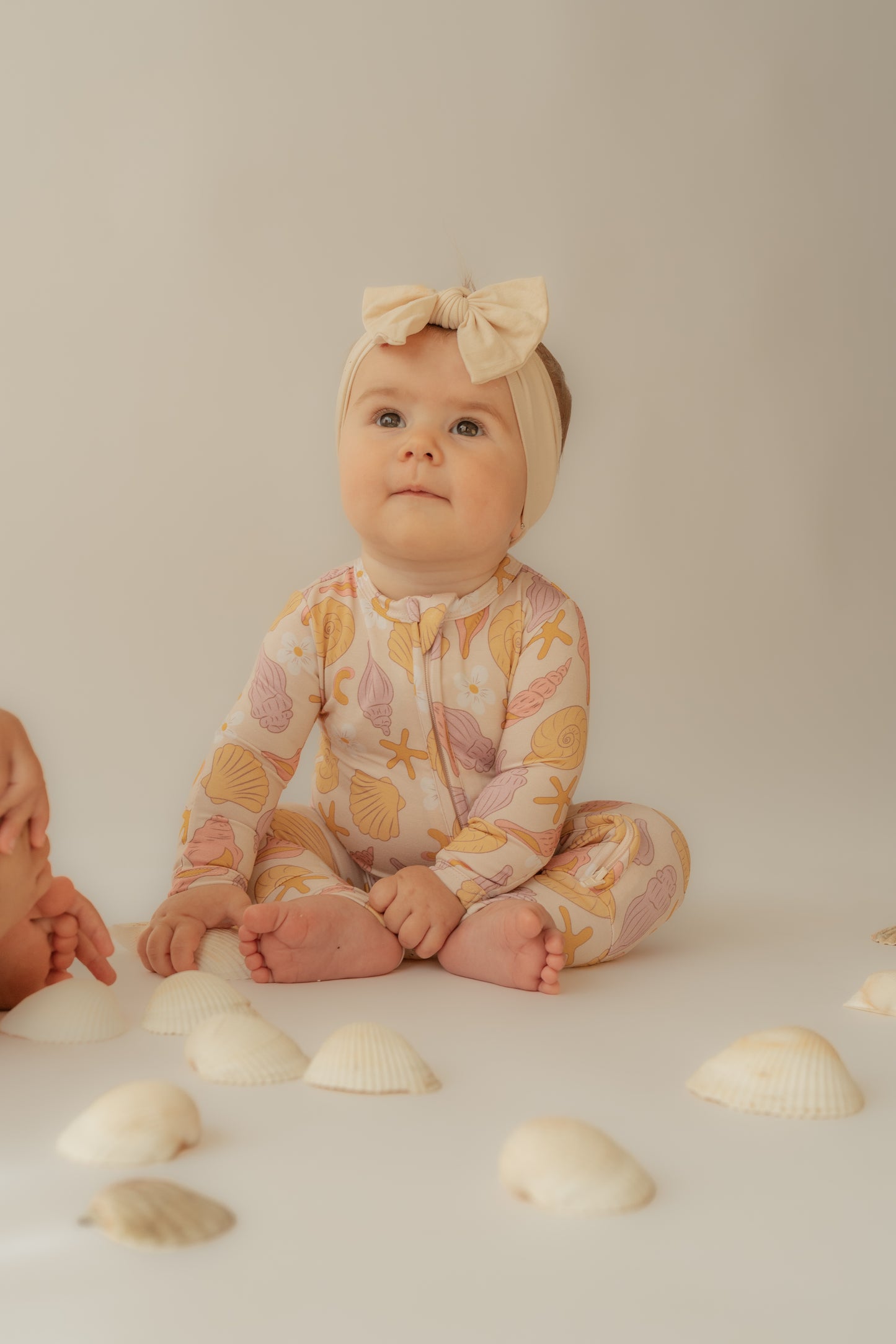 Seashell Sweetie | Bamboo Zip Romper