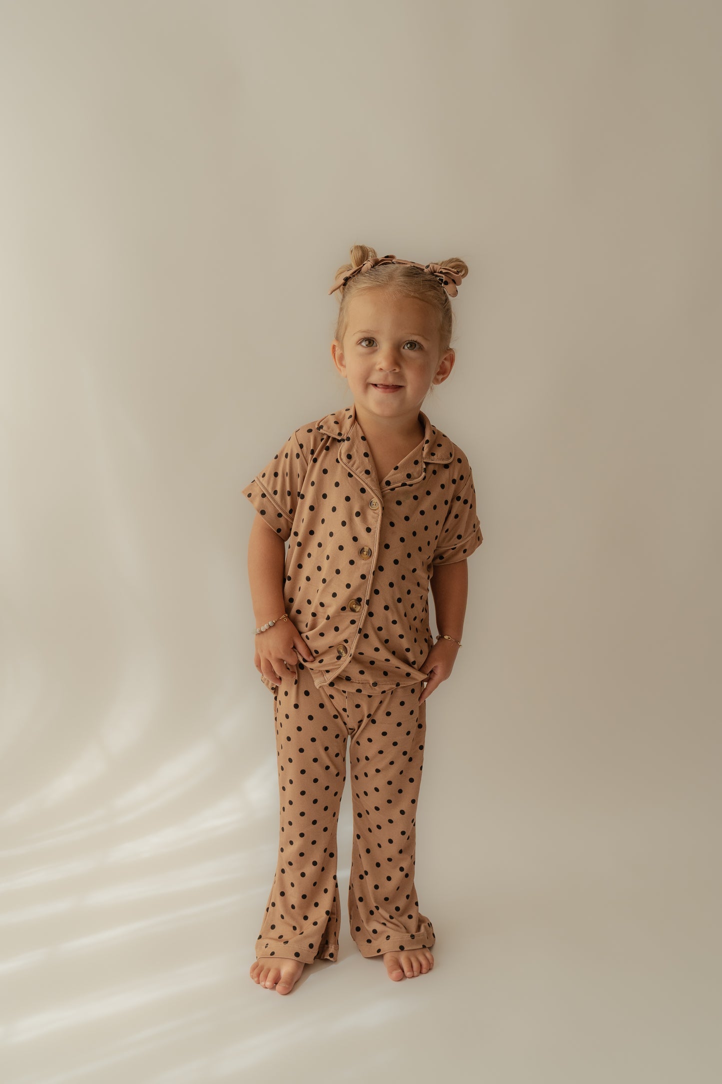 Polka Dot Sunshine | Bamboo Two Piece Pajama