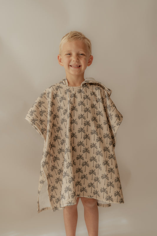 Palm Tree | Hooded Poncho Summer Towel