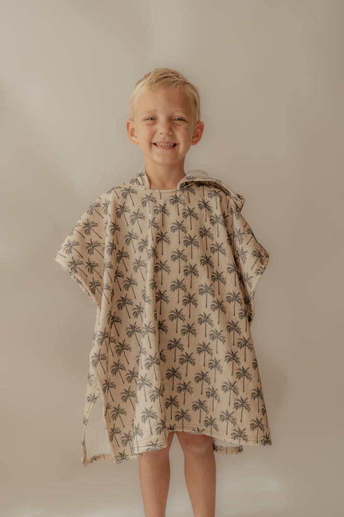 Palm Tree | Hooded Poncho Summer Towel