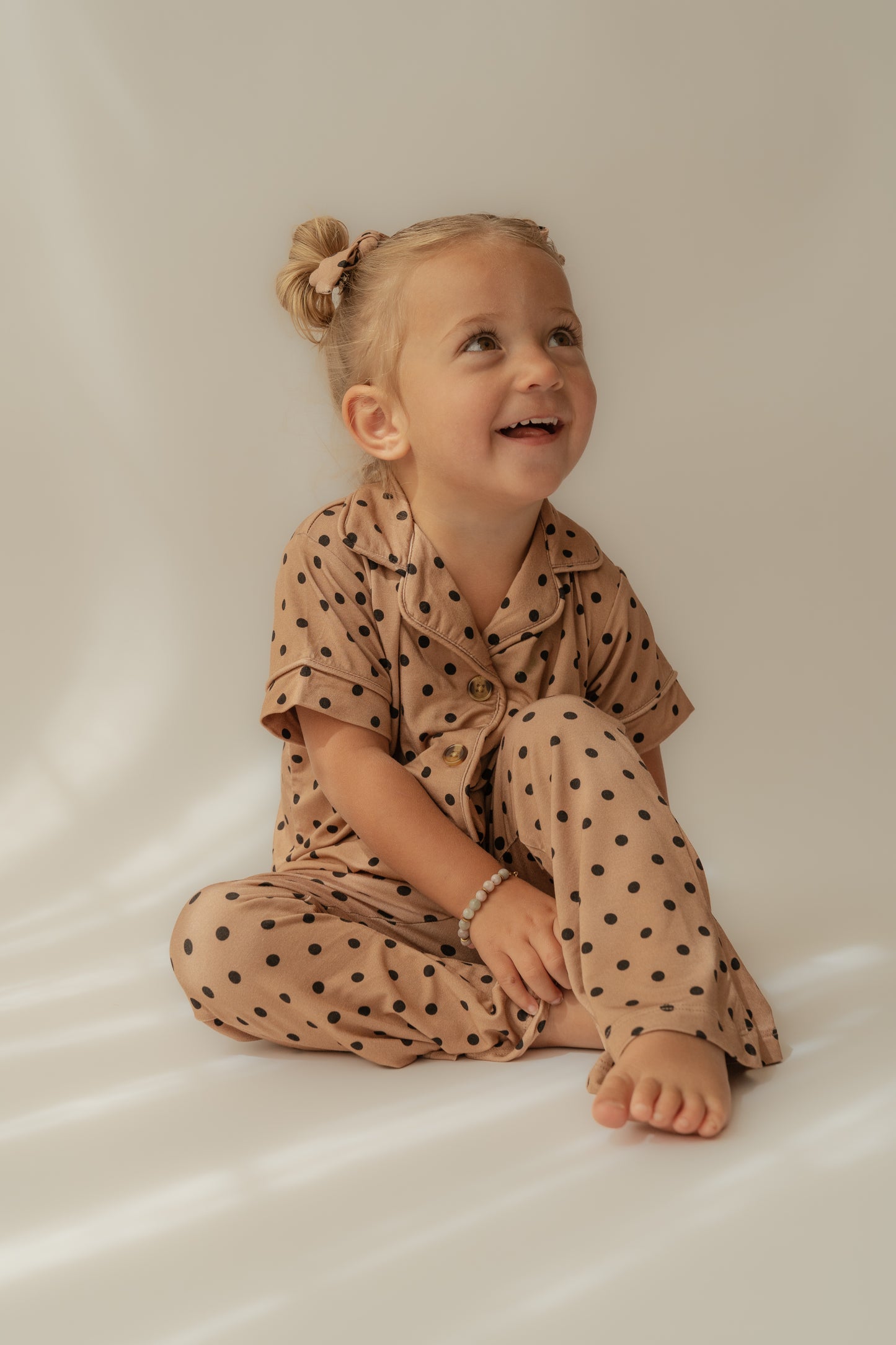 Polka Dot Sunshine | Bamboo Two Piece Pajama