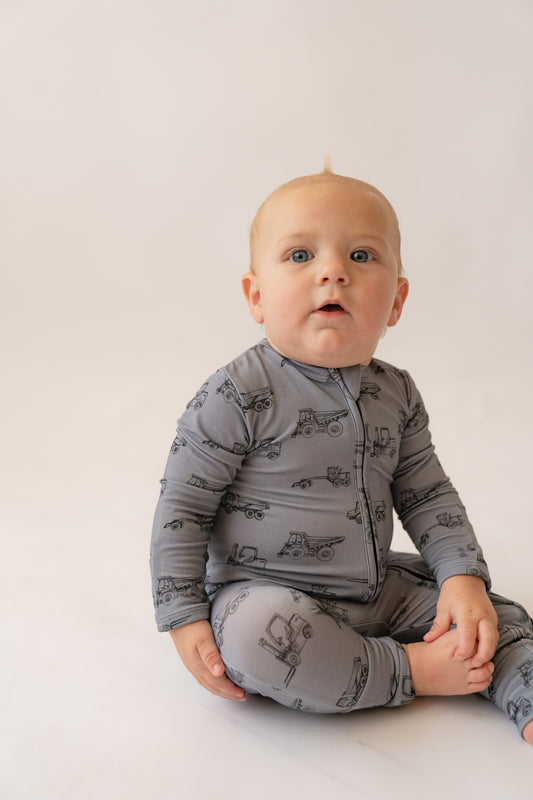 Construction | Bamboo Zip Romper