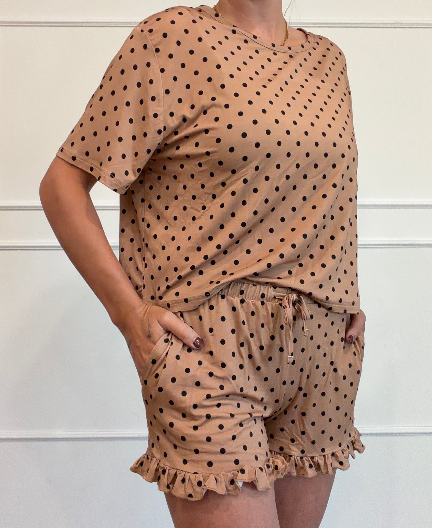Polka Dot Sunshine | Adult Women's Pajama Set