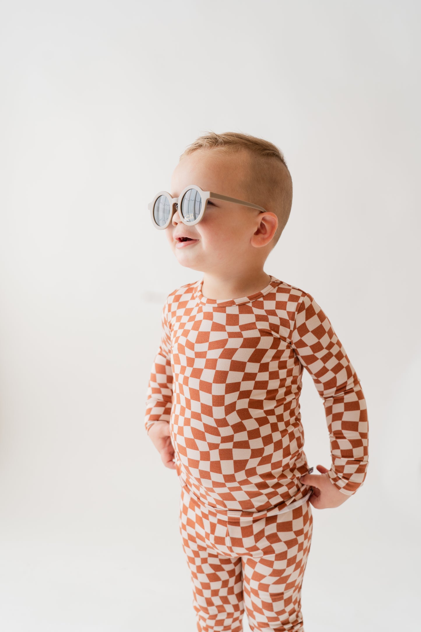 Rustic Checkerboard | Bamboo Two Piece Pajama