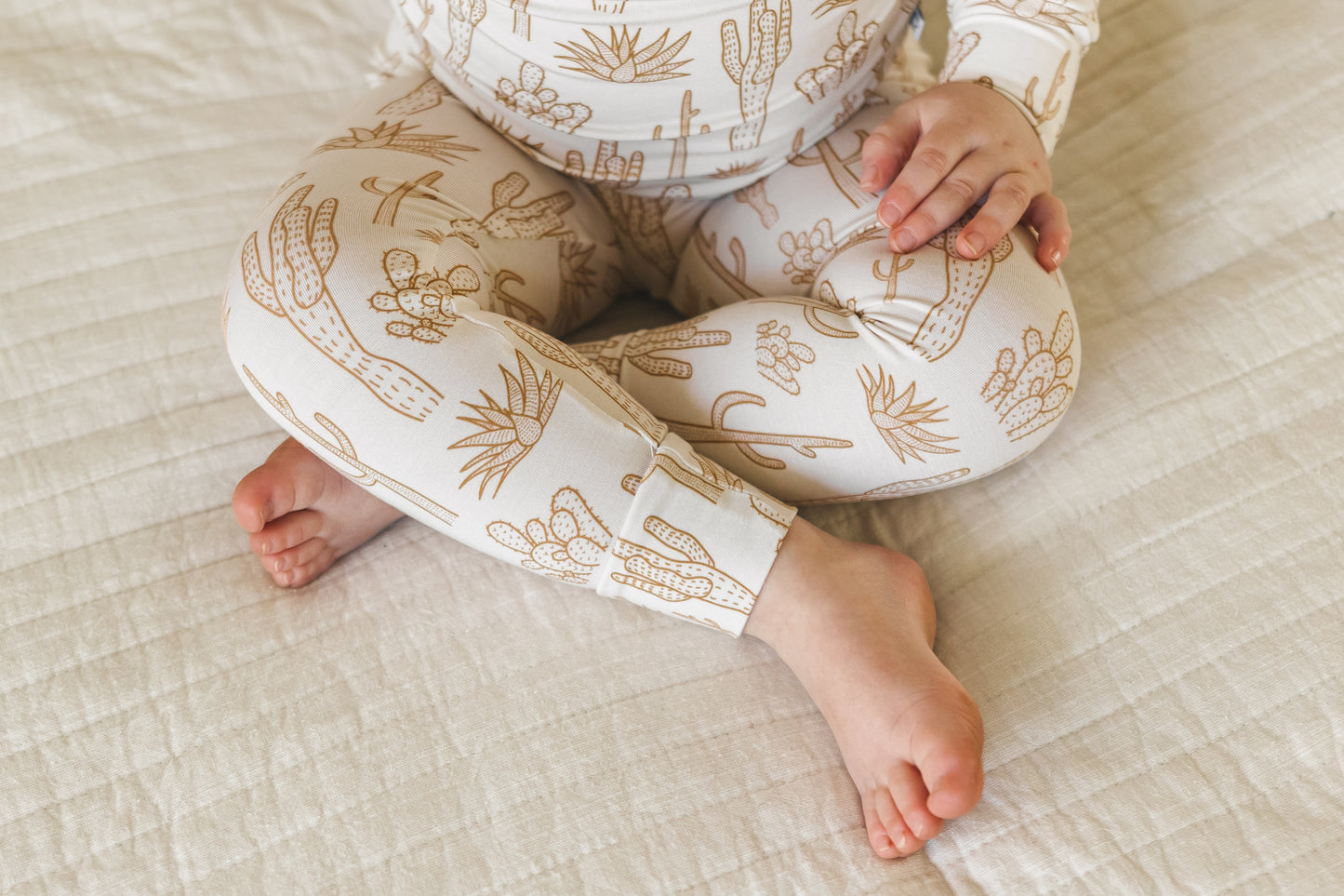 Cream Cactus | Two Piece Pajama