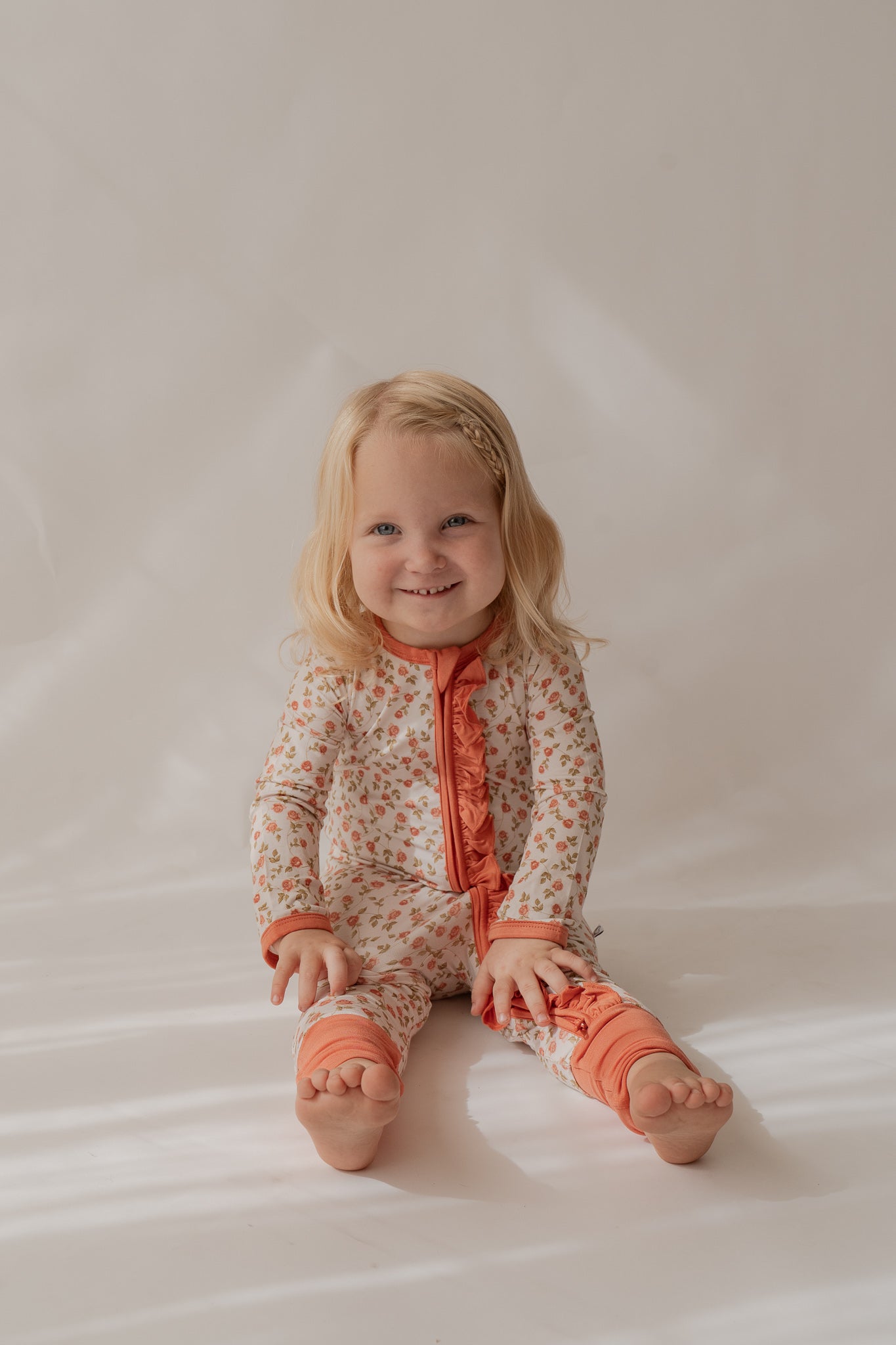 Everly Vintage Floral | Bamboo Zip Romper