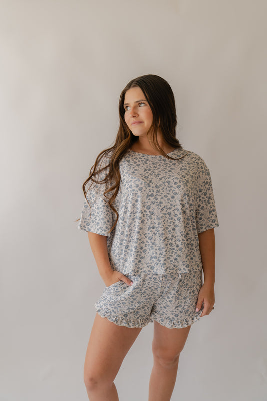 Vintage Floral | Adult Women's Bamboo Short Set