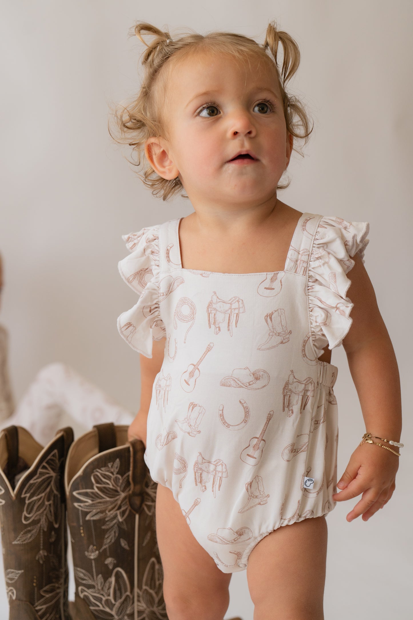 Western  | Bamboo Daywear Ruffle Romper