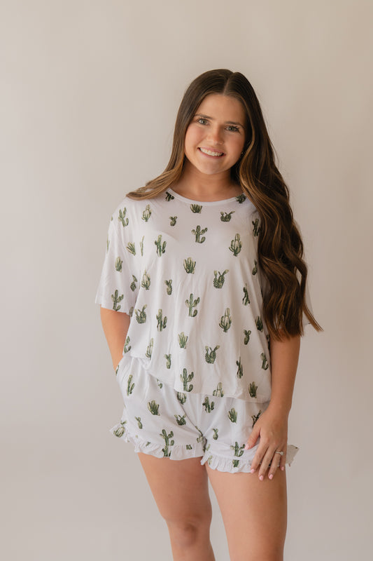 Cactus | Adult Women's Bamboo Short Set