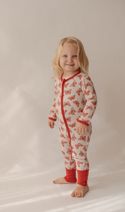 Butterfly | Bamboo Zip Romper